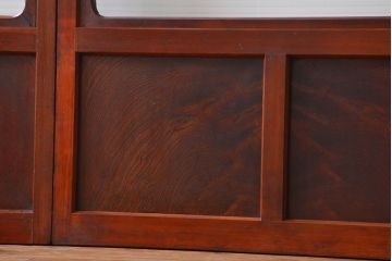 アンティーク お洒落なデザインのガラス格子戸