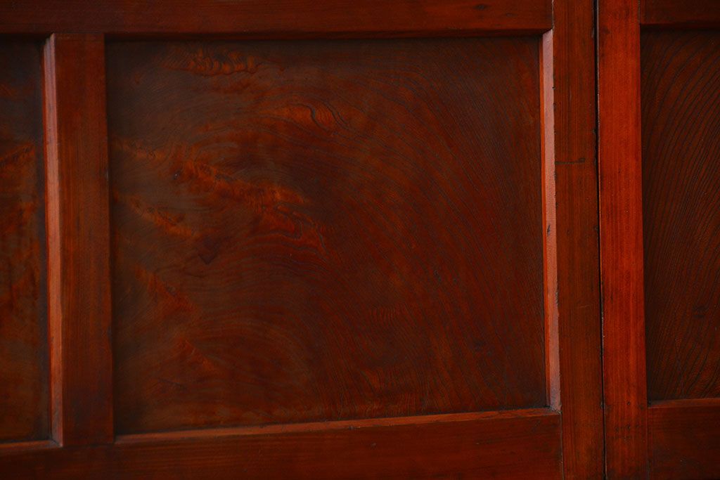 アンティーク お洒落なデザインのガラス格子戸