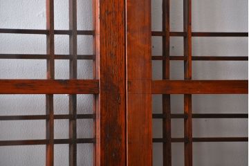 アンティーク お洒落なデザインのガラス格子戸