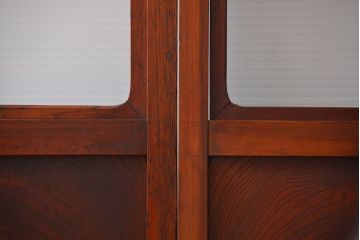 アンティーク お洒落なデザインのガラス格子戸