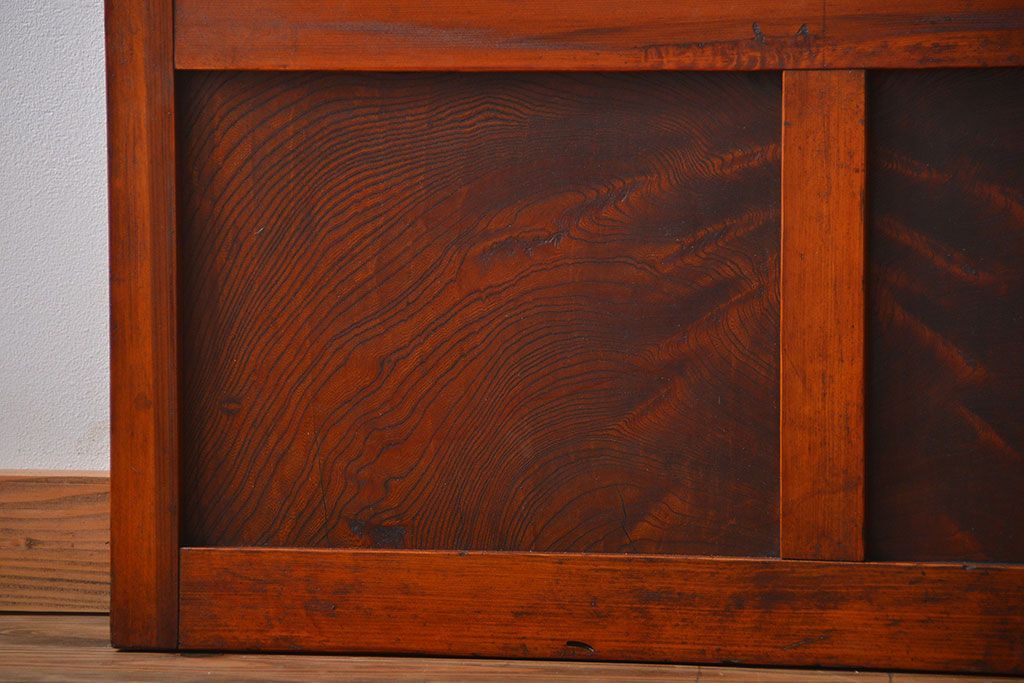 アンティーク お洒落なデザインのガラス格子戸