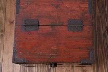 アンティーク家具　古民具・骨董 収納箱(ハサミ箱)(1)