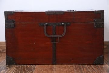 アンティーク家具　古民具・骨董 収納箱(ハサミ箱)(1)