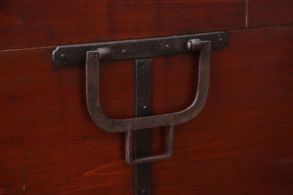 アンティーク家具　古民具・骨董 収納箱(ハサミ箱)(1)