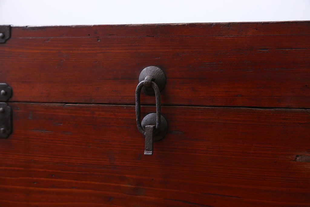 アンティーク家具　古民具・骨董 収納箱(ハサミ箱)(1)