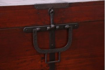 アンティーク家具　古民具・骨董 収納箱(ハサミ箱)(2)