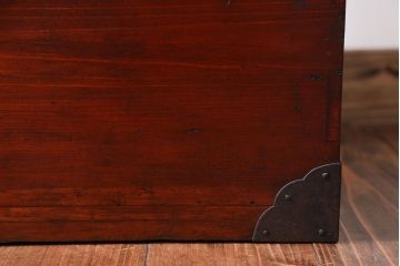 アンティーク家具　古民具・骨董 収納箱(ハサミ箱)(2)