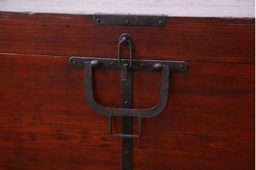 アンティーク家具　古民具・骨董 収納箱(ハサミ箱)(2)