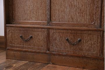 レトロ家具　昭和レトロ 優しい色合いの茶箪笥