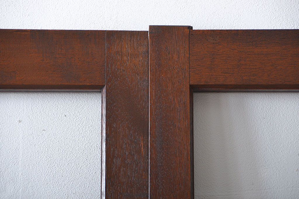 昭和レトロ 特大!ガラス面の大きなガラス戸3枚セット