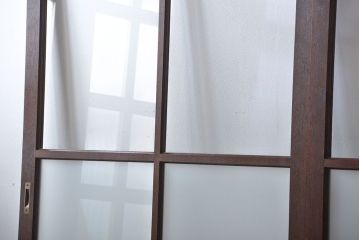 昭和レトロ 特大!ガラス面の大きなガラス戸3枚セット