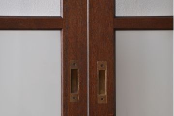 昭和レトロ 特大!ガラス面の大きなガラス戸3枚セット