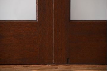 昭和レトロ 特大!ガラス面の大きなガラス戸3枚セット