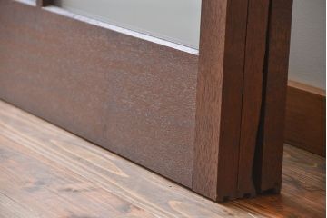 昭和レトロ 特大!ガラス面の大きなガラス戸3枚セット