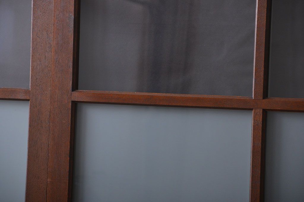 昭和レトロ 特大!ガラス面の大きなガラス戸3枚セット