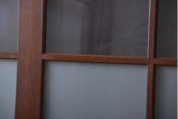 昭和レトロ 特大!ガラス面の大きなガラス戸3枚セット