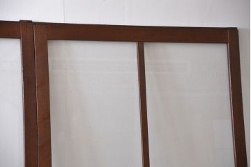 昭和レトロ 特大!ガラス面の大きなガラス戸3枚セット