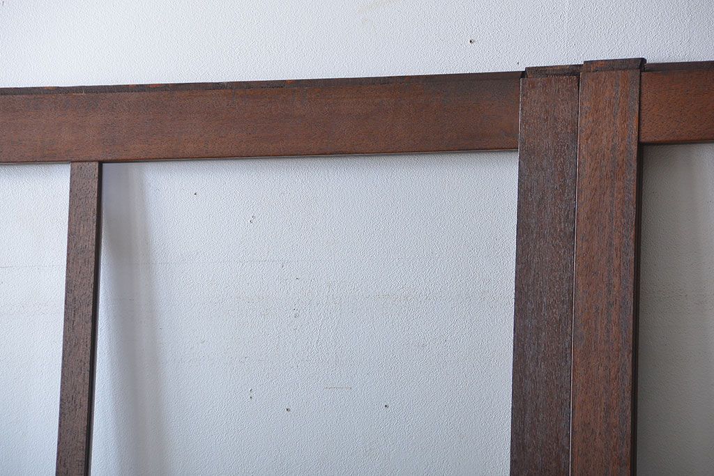 昭和レトロ 特大!ガラス面の大きなガラス戸3枚セット