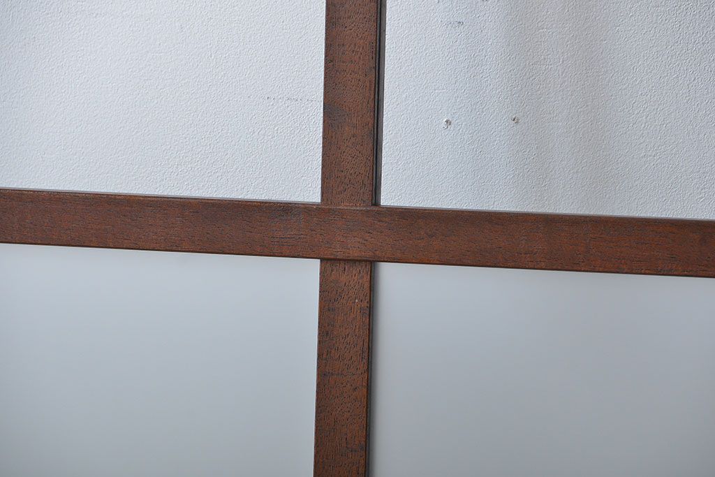 昭和レトロ 特大!ガラス面の大きなガラス戸3枚セット