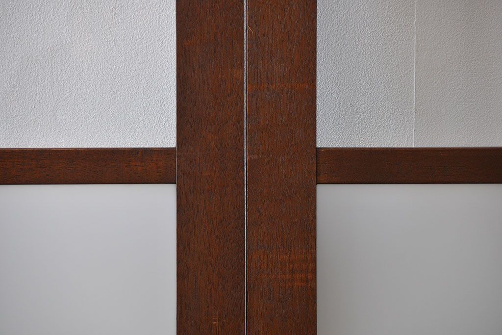 昭和レトロ 特大!ガラス面の大きなガラス戸3枚セット