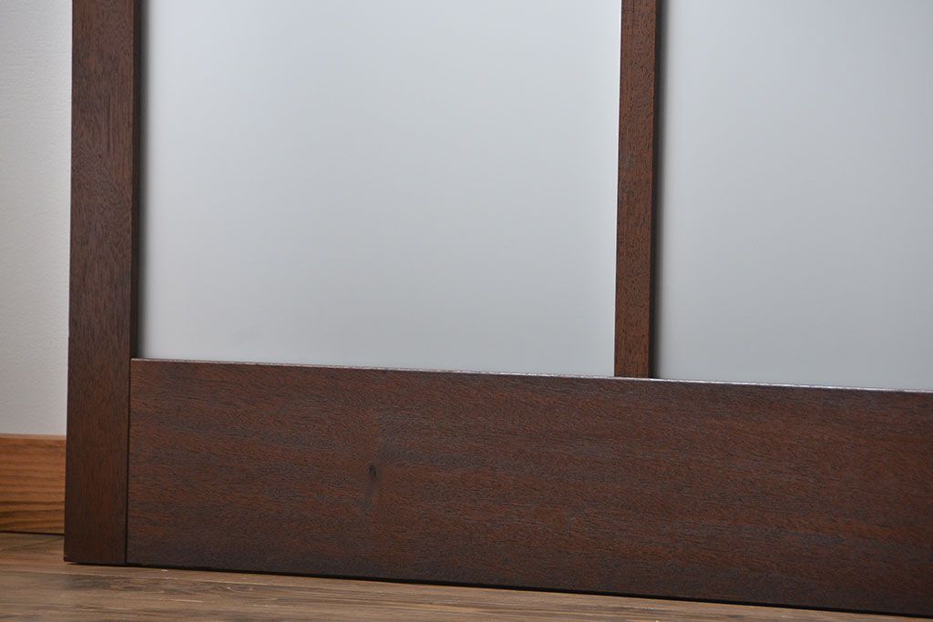 昭和レトロ 特大!ガラス面の大きなガラス戸3枚セット