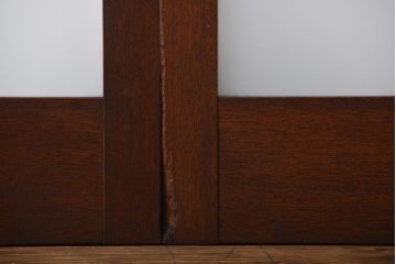 昭和レトロ 特大!ガラス面の大きなガラス戸3枚セット