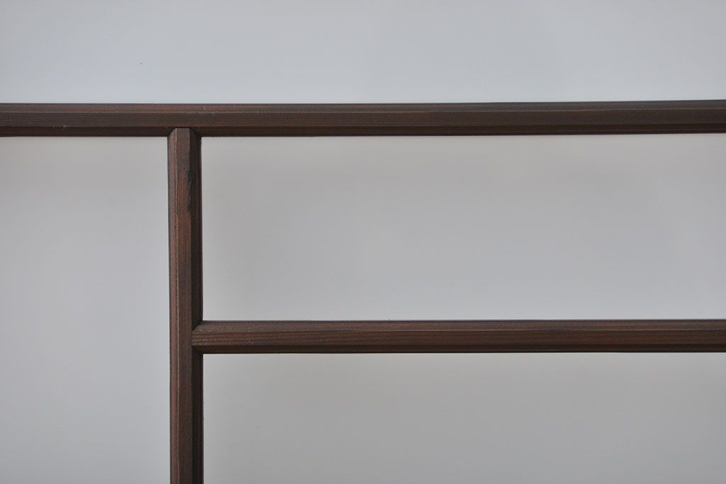 大正ロマン　珍しい凝ったデザインのすりガラス戸(窓)