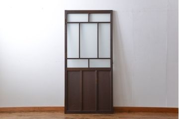 大正ロマン すりガラス入りガラスドア