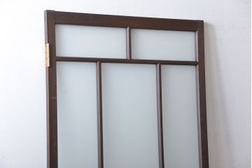 大正ロマン すりガラス入りガラスドア