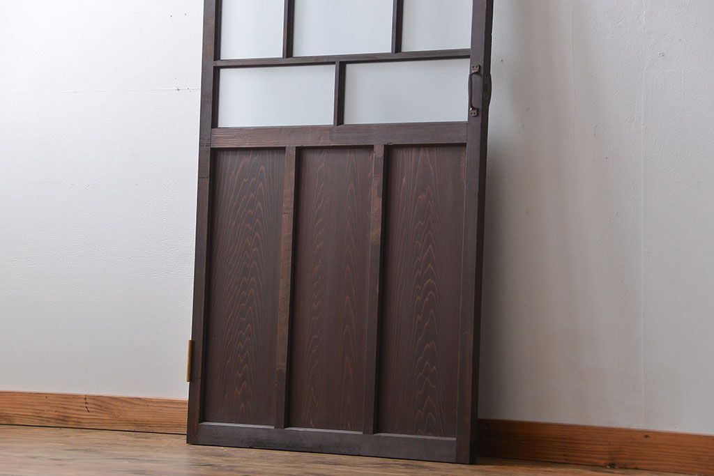 大正ロマン すりガラス入りガラスドア