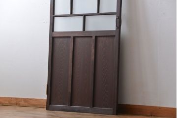 大正ロマン すりガラス入りガラスドア