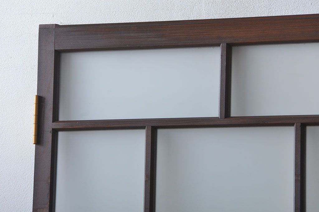 大正ロマン すりガラス入りガラスドア