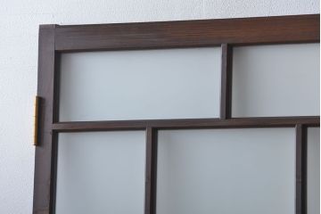 大正ロマン すりガラス入りガラスドア