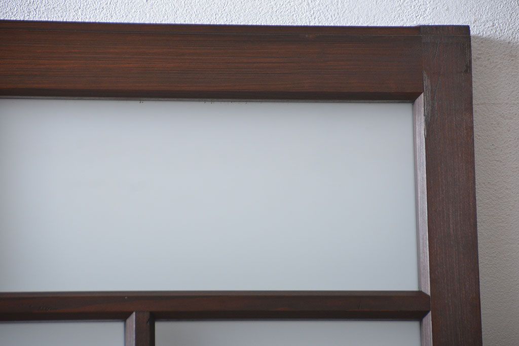 大正ロマン すりガラス入りガラスドア