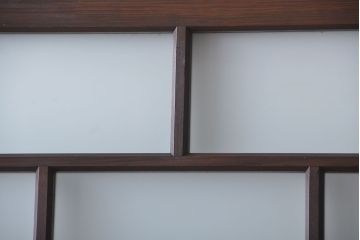 大正ロマン すりガラス入りガラスドア