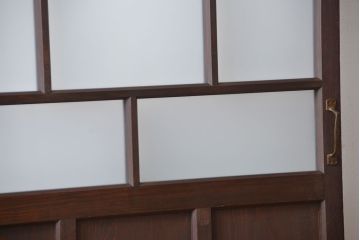 大正ロマン すりガラス入りガラスドア