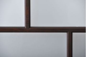 大正ロマン すりガラス入りガラスドア