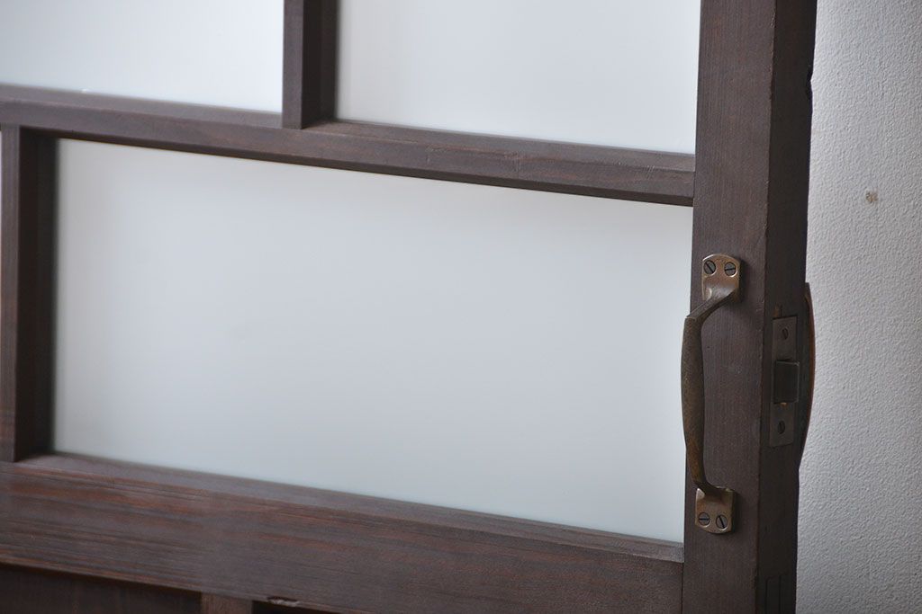 大正ロマン すりガラス入りガラスドア