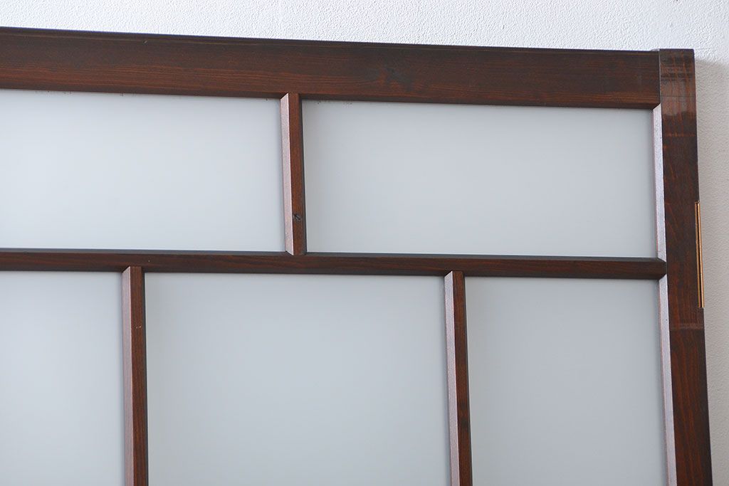 大正ロマン すりガラス入りガラスドア