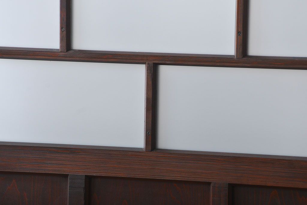 大正ロマン すりガラス入りガラスドア