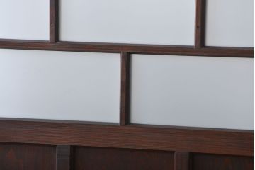 大正ロマン すりガラス入りガラスドア