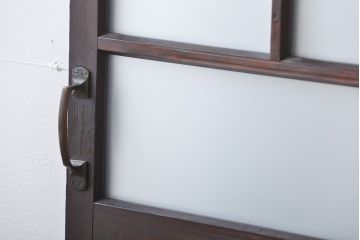 大正ロマン すりガラス入りガラスドア