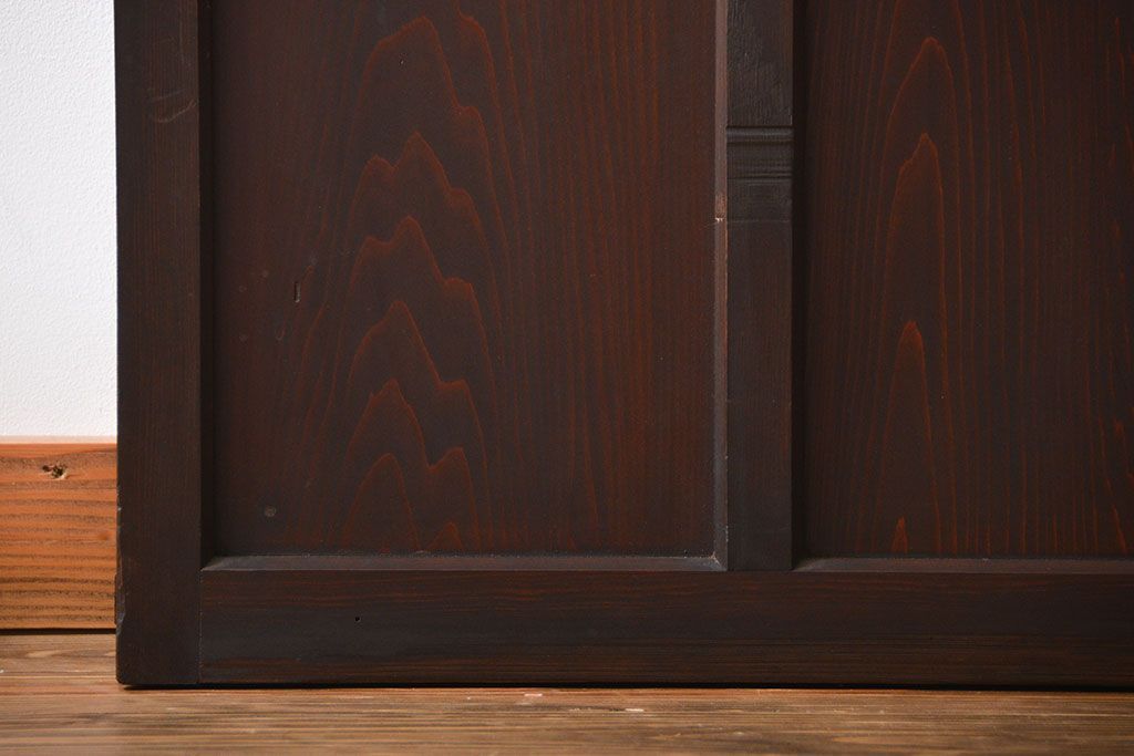 大正ロマン すりガラス入りガラスドア