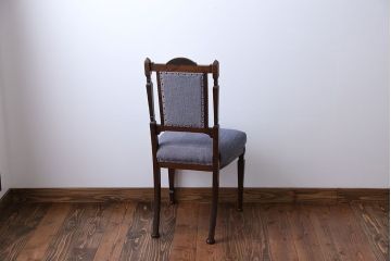 アンティーク家具　特上!イギリスアンティーク　オーク材　彫刻が美麗なチェア