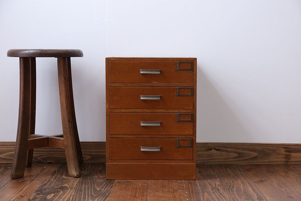 レトロ家具　昭和レトロ ネームプレート!小さな小引き出し