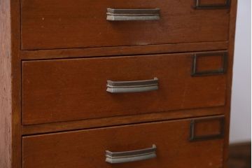 レトロ家具　昭和レトロ ネームプレート!小さな小引き出し