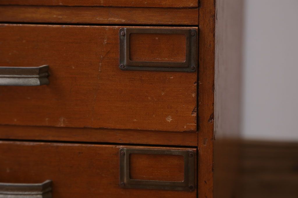 レトロ家具　昭和レトロ ネームプレート!小さな小引き出し