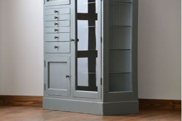 アンティーク家具　アンティークペイント　デンタルキャビネット