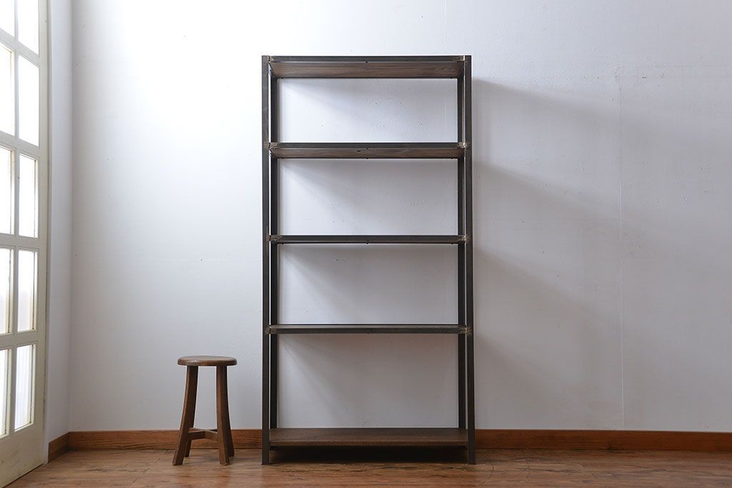 シンプルなラフジュ工房オリジナルアイアンラック(1)小