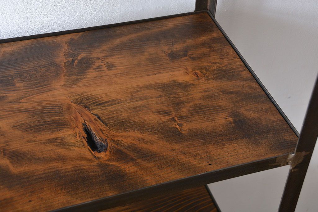 シンプルなラフジュ工房オリジナルアイアンラック(1)小